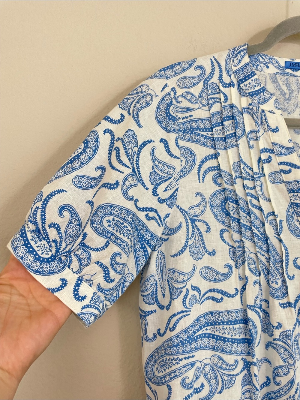 J. McLaughlin Paisley Bandana Gianna Linen Shirt Tunic Dress Size Small - Picture 6 of 10